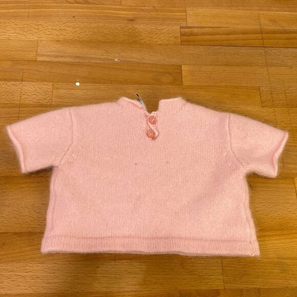 Soft Pink Mongolian Cashmere Baby Girl sweater 3months Old World Linens - Picture 6 of 9